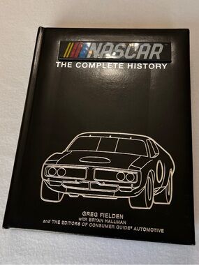 Nascar Black Hardcover Book with Silver Artwork